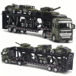 6-in-1 Karinis Sunkvežimis Transporto Priemonė Lydinio Žaislų Rinkinys Lydinio Transportinis Sunkvežimis su 6 Lydinio Transporto Priemonėmis Nuimama Priekinio Automobilio Puo&scaron;mena Gimtadienio Dovana Vaikams