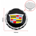 14,2 cm Cadillac Escalade 2007 2008 2009 2010 2011 2012 2013 2014 Automobilio Priekinės Grotelės Centrinis Emblemos Ženklelio Lipduko Priedai