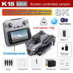 8K 2026 Naujas K18 Max Dronas 5G GPS 360&deg; Padėties Nustatymas Grįžimas Profesionali WIFI FPV Kliūčių Vengimas Oro Kamera Keturratis Lauko Žaislas DOVANA 1 battery