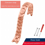 Skirta Casio SHEEN serijos 5450 SHE-C100L SHE-C110 įgaubtai nerūdijančio plieno laikrodžio apyrankės grandinėlei Moteri&scaron;ka laikrodžio apyrankė 14x4mm 15x4mm 14mm-5mm
