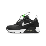 Nike Air Max 90 Toggle Oda Amortizacija Atsparūs trinčiai At&scaron;okimas Žemi Bėgimo Bateliai Juodi Balti CV0064-002 35