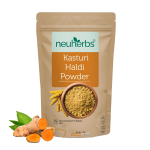 Neuherbs Kasturi Haldi milteliai - 100g Veido grožiui | Laukinių ciberžolių miltelių veido kaukė spindinčiai odai | 100% gryni ir natūralūs