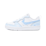 Nike Court Borough Cloud Yarn Pu Low top Skateboard Shoes Unisex Light Blue BQ5448-100(team1427-) 38 white