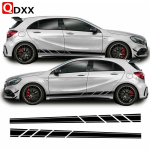 Žemos &Scaron;oninės Juostelės Mercedes A Klasės A45 AMG Vinilinės Lipdukų Grafikos Rinkinys jz-001 Glossy Red
