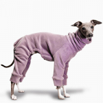 Vipetas Italų kurtas Drabužiai &Scaron;uns kombinezonas Vilnos žiemos golfo apykaklė Tampri apranga &Scaron;uns storinantis paltas Naminių gyvūnėlių drabužiai S-3XL (Purple,S) gray