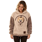 Katės mama &Scaron;uns tėtis Drabužiai Hoody su ki&scaron;ene, Augintinio ne&scaron;ioklis Megztinis & Katei, Su gobtuvu Puloveris, Kengūros ki&scaron;enė Ki&scaron;enė, Nuleistais pečiais Megztiniai XXL chaki