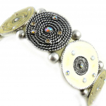 Les Tr&eacute;sors De Lily [E0453] - Bracelet Cr&eacute;ateur 'Mimosas' Beige smėlis