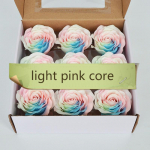 9 vnt spalvingo &scaron;viečiančio muilo rožių galvos muilo gėlė Amžinos gėlės kūrybinė puok&scaron;tė Valentino dienos dovana light pink core