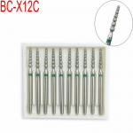 10 vnt. / dėžutė Naujas Dental Diamond FG High Speed ​​Burs rutulinis apykaklės tipas, skirtas poliruoti Smoothin BC-X12C