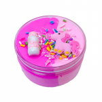 100ml Unicorn Puff Slime plastikinis &scaron;viesus molis spalvingas modeliuojantis polimerinis molis smėlio purus lengvas plastilino guma rankų darbo žaislui