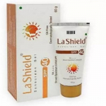 Glenmark La Shield Sunscreen Gel SPF 40 PA+++ 50 gm balta