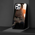 Dėklas Apple iPhone 11 13 12 Mini 14 Pro Max Xr 7 8 +Se 2020 Xs 6 6s Plus 5 5s Juodas silikoninis telefono dangtelis Grandininis pjūklas Man Anime iPhone 11 Pro