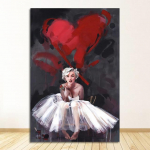 Plakatų sienos nuotraukos, skirtos svetainei Sienų menas namų apdaila Modernus abstraktus be rėmelio Marilyn Monroe Spausdinti Citatos Drobė 21cm&times;30cm NoFrame