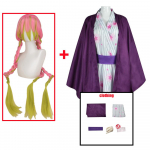 Kanroji Mitsuri Cosplay Kostiumas Demon Slayerių Chalatas Kimono Anime Kimetsu No Yaiba Helovinas Kalėdiniai drabužiai S