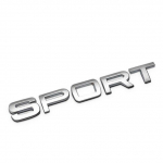Autobiografija Riboto leidimo SPORT chromuotas metalinis automobilio stiliaus uodegos emblemos ženklelis Auto i&scaron;orės 3D dekoro lipdukas, skirtas Ran+ge Rov+er