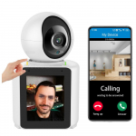 4MP PTZ WIFI kamera, automatinis stebėjimas vienu paspaudimu vaizdo skambučio su ekranu vidinio kūdikio monitoriaus apsaugos CCTV stebėjimo kamera 4MP Camera
