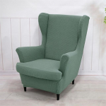 Vandenį atstumiantys Polar Fleece Wingback kėdžių užvalkalai Stretch Wing fotelio užvalkalai su sėdynės pagalvėlės užvalkalu Elastingi sofos užvalkalai