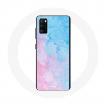 Coque pour Oppo A16 Fond bleu rose