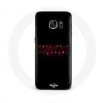 Coque pour Samsung Galaxy S7 Edge Stranger Things Affiche Logo Joyeux no&euml;l