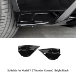 Tesla Model Y -2023 Automobilio Galinio Buferio Kampų Apsauga Modifikacija Apsauga nuo Susidūrimų Dekoratyviniai Priedai MY-EX82LBLACK