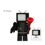 KDL818 LG1009 Tualetas Anime animacinių filmų plytos lėlės operatorius garsiakalbis televizorius vyras mini veiksmo žaislinės figūrėlės statybiniai blokai