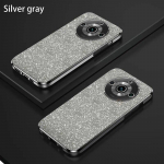 Prabangus gradiento blizgus padengtas dėklas, skirtas Oppo Realme 11 Pro Plus Fashion Women Mink&scaron;tas silikoninis apsauginis nugaros dangtelis Realme11 11pro Realme 11 Pro juoda