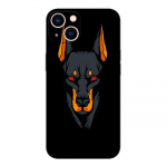 Juodas TPU dėklas Realme 2 3 3i 5i 5s 6s 7i 6 7 8 8i pro 4g 5g dangtelis Dobermanas Realme 8 pro 4G