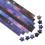 10 pakelių / 1360 lapų Star Origami Gražus žvaigždėtas dangaus ra&scaron;tas Origami Star Popierinės juostelės &bdquo;Pasidaryk pats&ldquo; meno dirbiniai namų dekoravimui E
