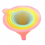 5 vnt./partija Plastikinių piltuvėlių rinkinys bendrosios paskirties laboratorijai, automobiliui, virtuvei, namų įrankiai