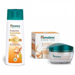 Himalaya &scaron;viesinantis dieninis kremas, 50g ir Herbals apsauginis losjonas nuo saulės, 100ml