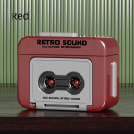 Naujas retro magnetofonas, poros dovanų raktų pakabukas, mini įra&scaron;ymo linksma muzikos dėžutė