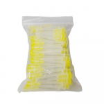 100 vnt Dental Endo laistymo adatos antgalis 25G/27G/30GA 30G Endo &scaron;virk&scaron;to &scaron;aknies kanalo plovimo adatos antgalis, uždarytas &scaron;oninis anga 30G geltona