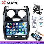 2 Din Android Multimedija Carplay Renault Duster 2015 2016 2017 2018 2019 2020 Lada Largus 2021 Automobilio Radijas Navigacija GPS 2GB+32GB carplay