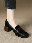Madingi batai moterims vidutinio kulno kvadratiniais pir&scaron;tais, juodi paslysti Mary Jane Zapatos Mujer eleganti&scaron;ki odiniai lauko sandalai pavasario vasara ruduo 35 ruda