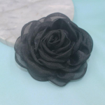 Audinys Camellia Flower Sagės Moterims Drabužiai Papuo&scaron;alai Vakarėlio aksesuarai juoda