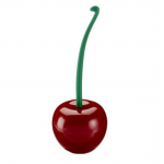 1 rinkinys Creative Lovely Cherry Shape tualetinio &scaron;epetėlio tualeto &scaron;epečių ir laikiklio rinkinys raudona