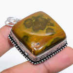 Ocean Jasper handmade 925 Steling Silver Jewelry Pendant 1.89 n0b29