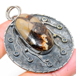 Septerian Stone Handmade 925 Sterling Silver Jewelry Pendant 2.36 z3v22