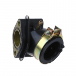 23 mm karbiuratoriaus įsiurbimo kolektoriaus vamzdis GY6 125cc 150cc kinų motoroleriams, mopedams, keturračiams, kartingams juoda