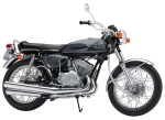 Hasegawa Motociklų serija Kawasaki MACHIII Plastikinis modelis BK10 Baltas 1/12 500-SS (H1) gray