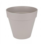 ELHO Pot de fleurs rond avec roues Loft Urban - &Oslash; 48.5 x H 44.5 cm - Gris chaud