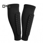 Futbolo blauzdų apsaugos jaunimui ir suaugusiems, blauzdų kompresinis rankovė su korėtais įdėklais, sportinė apsauginė įranga futbolui, beisbolui, slidinėjimui, ledo rituliui XL juoda