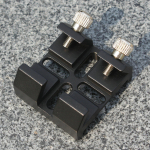 Ie&scaron;kiklio tvirtinimo laikiklio adapteris profesionalus universalus astrofotografijai aliuminio lydinio pagrindas