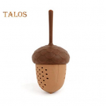 Laisvų lapų arbatos sietelis su rankena plono tinklelio silikono gumos arbatos infuzinis mini pu&scaron;ies kūgio formos arbatos virimo aparatas Daugkartinio naudojimo arbatos statesnis filtras. 1pc