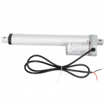 Linijinė pavara, balta, 200 mm eiga, 750 N, IP65 variklis, cilindrinė elektrinė sofa, 24 V