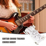 Gitaros akordų treniruoklis, gitaros akordų stūmiklis, gitaros pagalbinio įrankio mokymosi sistema One Size balta