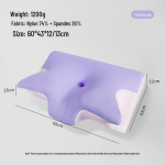 Viskoelastinė kaklo atrama pagalvė miegantiems ant &scaron;ono - Lėto atsistatymo, nesideformuojanti konstrukcija Cervical Deep Sleep Pillow #1 (60x43x11/13)