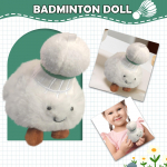Badmintono pliu&scaron;inis pakabukas Mielas Naujas Mielas Mielas Raktų pakabukas Mielas Badmintonas Moe Moe Pliu&scaron;inis Žaislas Pakabukas Lėlė Draugo Dovana One Size