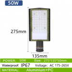 LED AC175-265V Auk&scaron;tos kokybės aliuminio lauko gatvės &scaron;viestuvas 6000K Sieninis ap&scaron;vietimas Gatvės Sodo Sieniniai &scaron;viestuvai IP67 Vandeniui atsparus 50W 100W 150W 50W