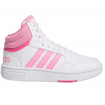 Jaunimui skirti auk&scaron;ti sportiniai batai Adidas IG3716 Hoops 3.0 Mid rožiniai r. 38 ⅔ rožinė